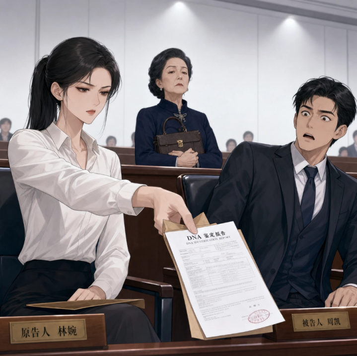 離婚法庭上，我和前夫爭兒子撫養權。眼見快被我搶走，他便說我和兒子不是血親。但他換了兒子這件事，我早就知道還做了準備，送他進監獄。
